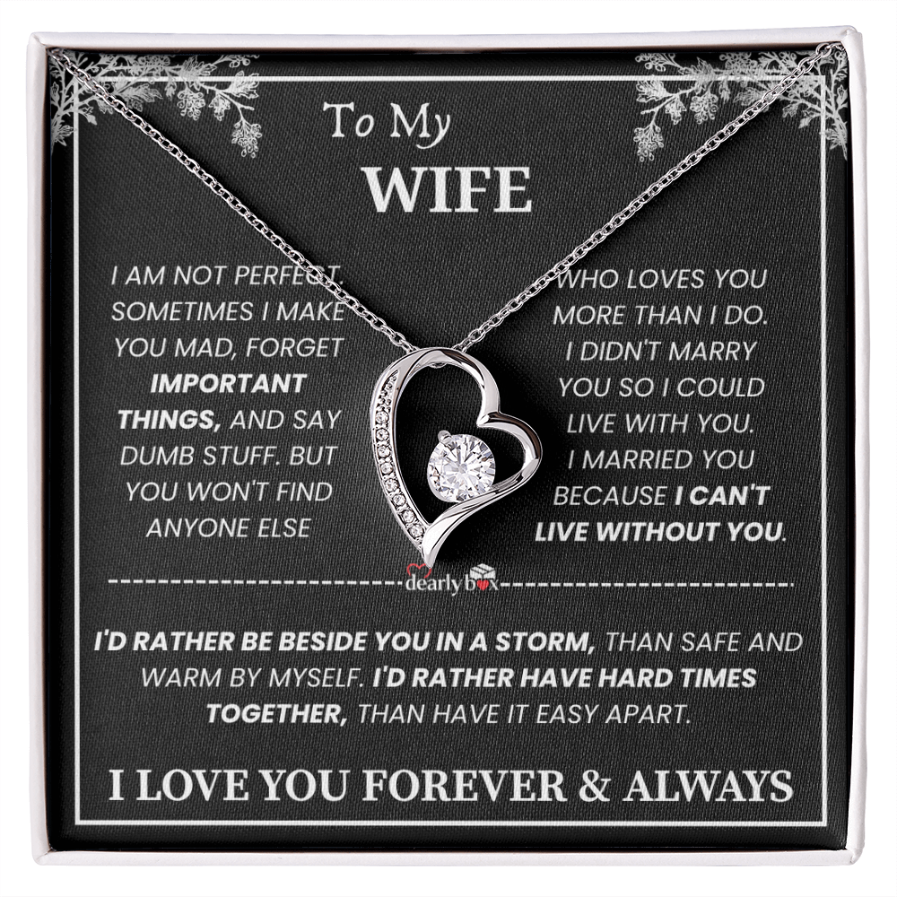 [Almost Sold Out] To My Wife - Love You Forever & Always Necklace