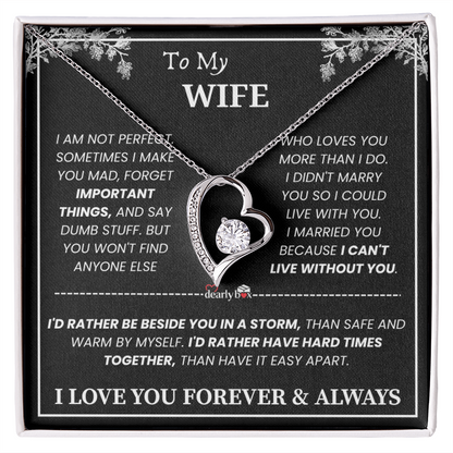 [Almost Sold Out] To My Wife - Love You Forever & Always Necklace