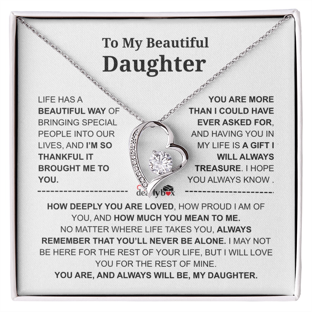 To My Daughter – Love You Forever Necklace