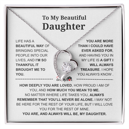 To My Daughter – Love You Forever Necklace