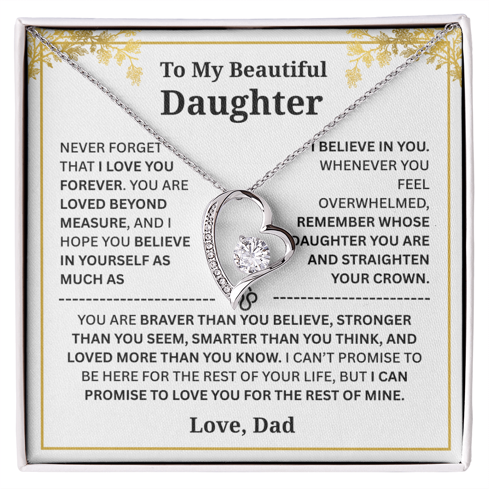 To My Daughter – Love You Forever Necklace