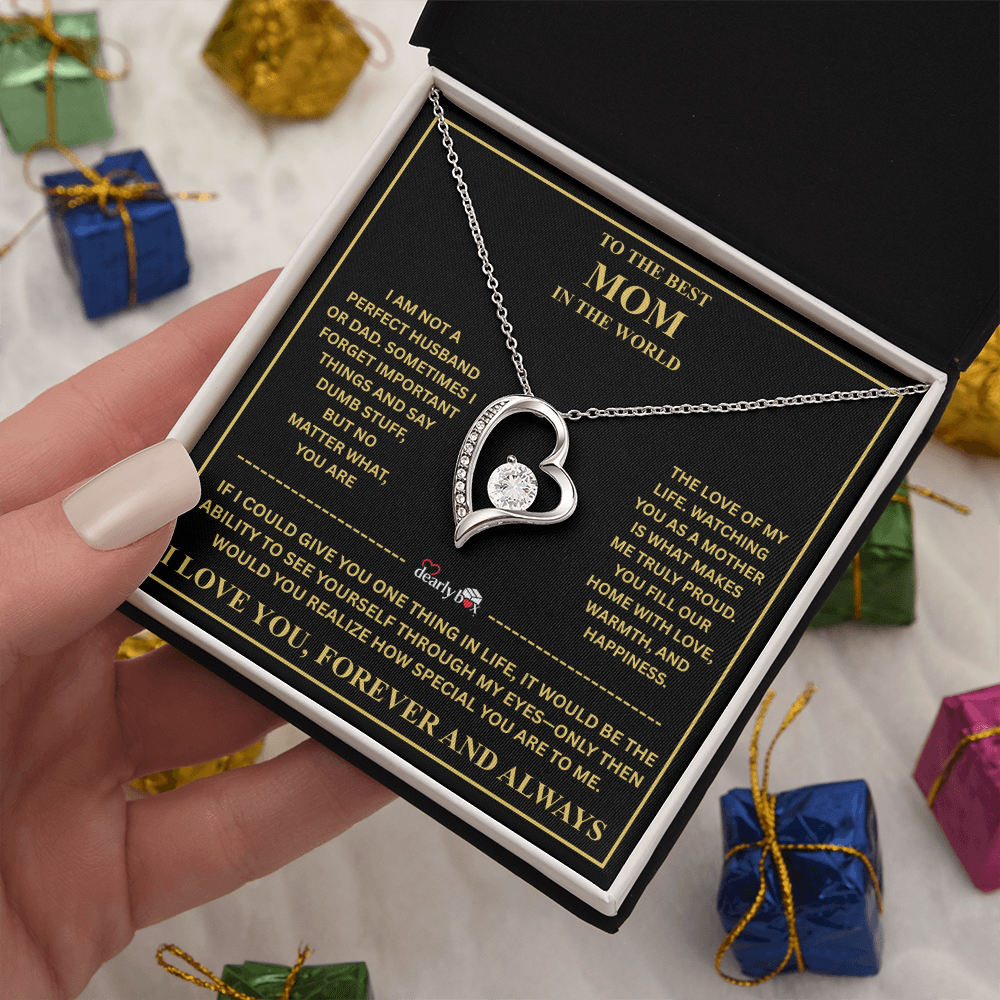 To The Best Mom - Forever Love Necklace