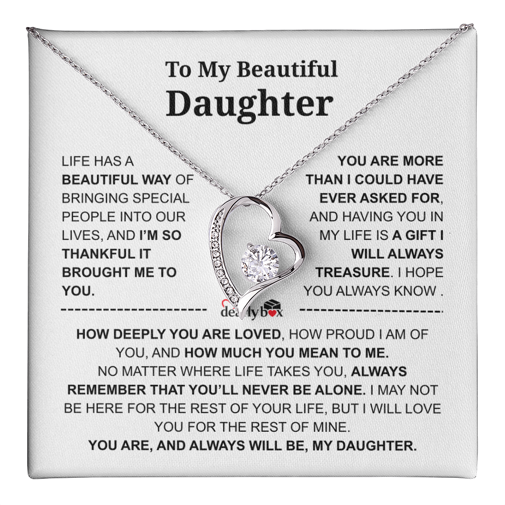 To My Daughter – Love You Forever Necklace
