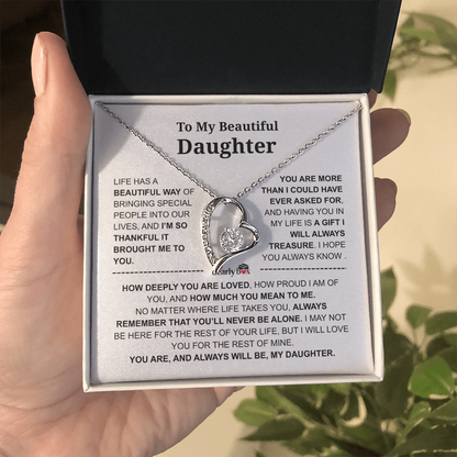 To My Daughter – Love You Forever Necklace