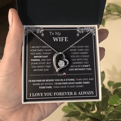 [Almost Sold Out] To My Wife - Love You Forever & Always Necklace