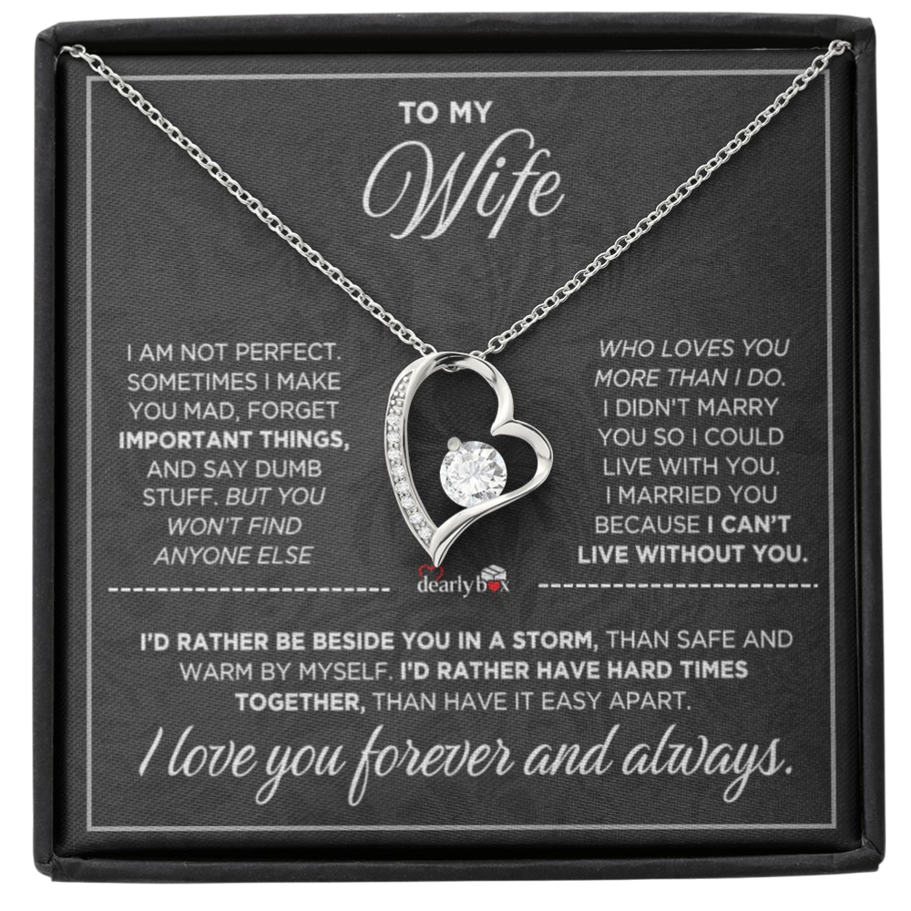 To My Wife - Love You Forever & Always Necklace