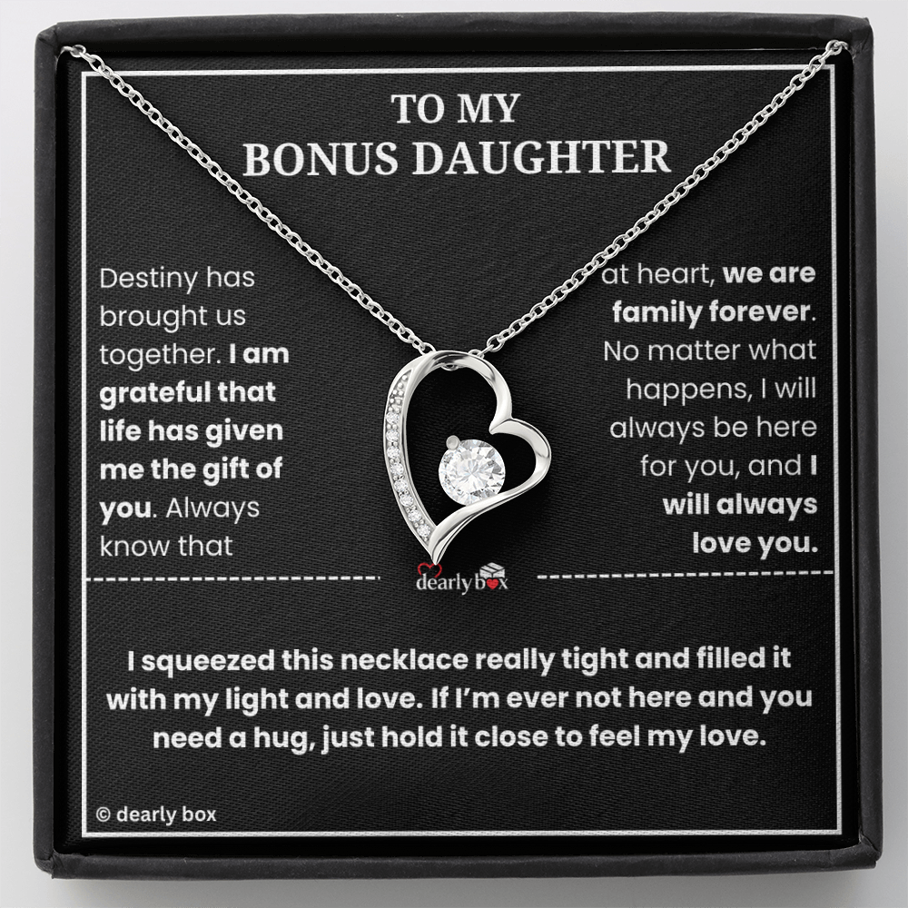 To My Bonus Daughter - "My Light & Love" Necklace