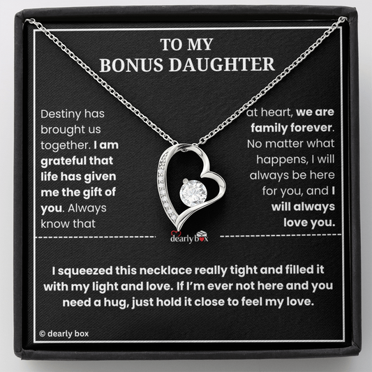 To My Bonus Daughter - "My Light & Love" Necklace