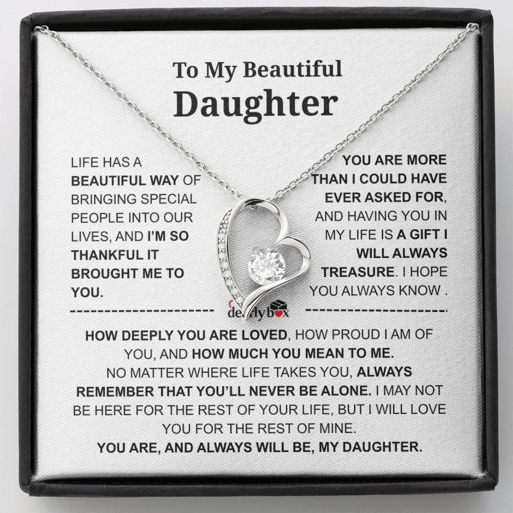 To My Daughter – Love You Forever Necklace