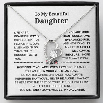 To My Daughter – Love You Forever Necklace