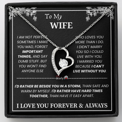 [Almost Sold Out] To My Wife - Love You Forever & Always Necklace