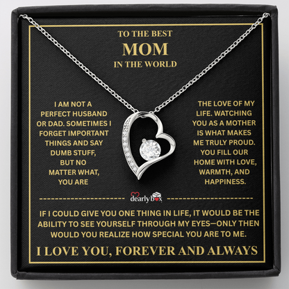 To The Best Mom - Forever Love Necklace