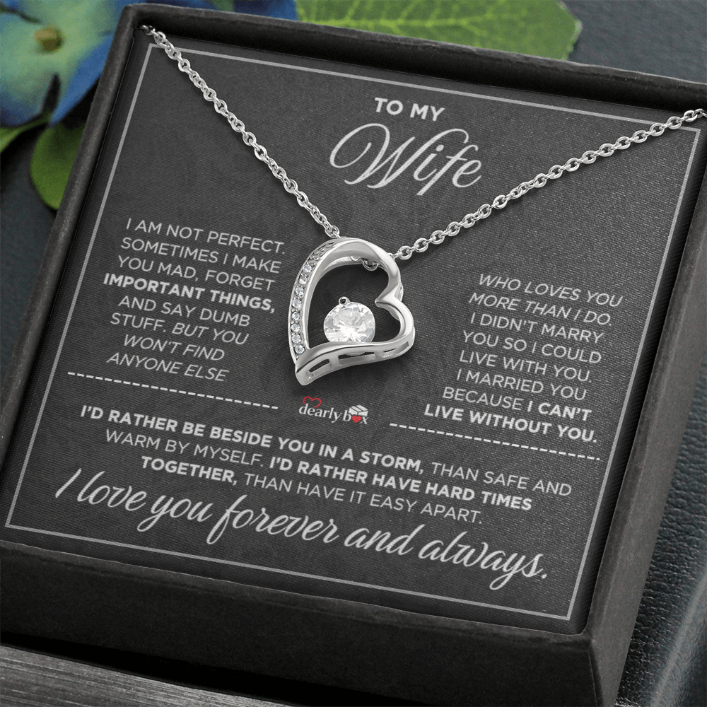To My Wife - Love You Forever & Always Necklace