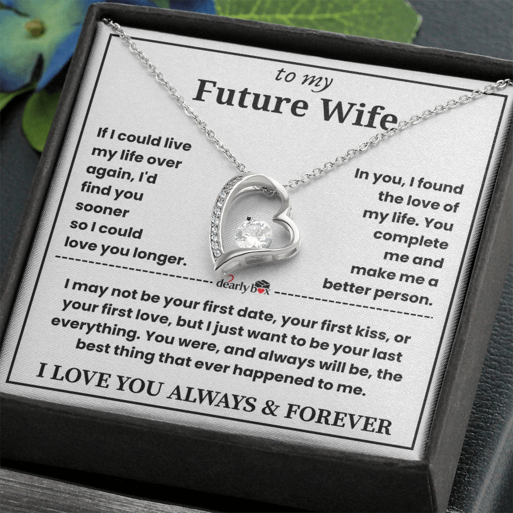 To My Future Wife Necklace - "You Complete Me" Forever Love Gift Set