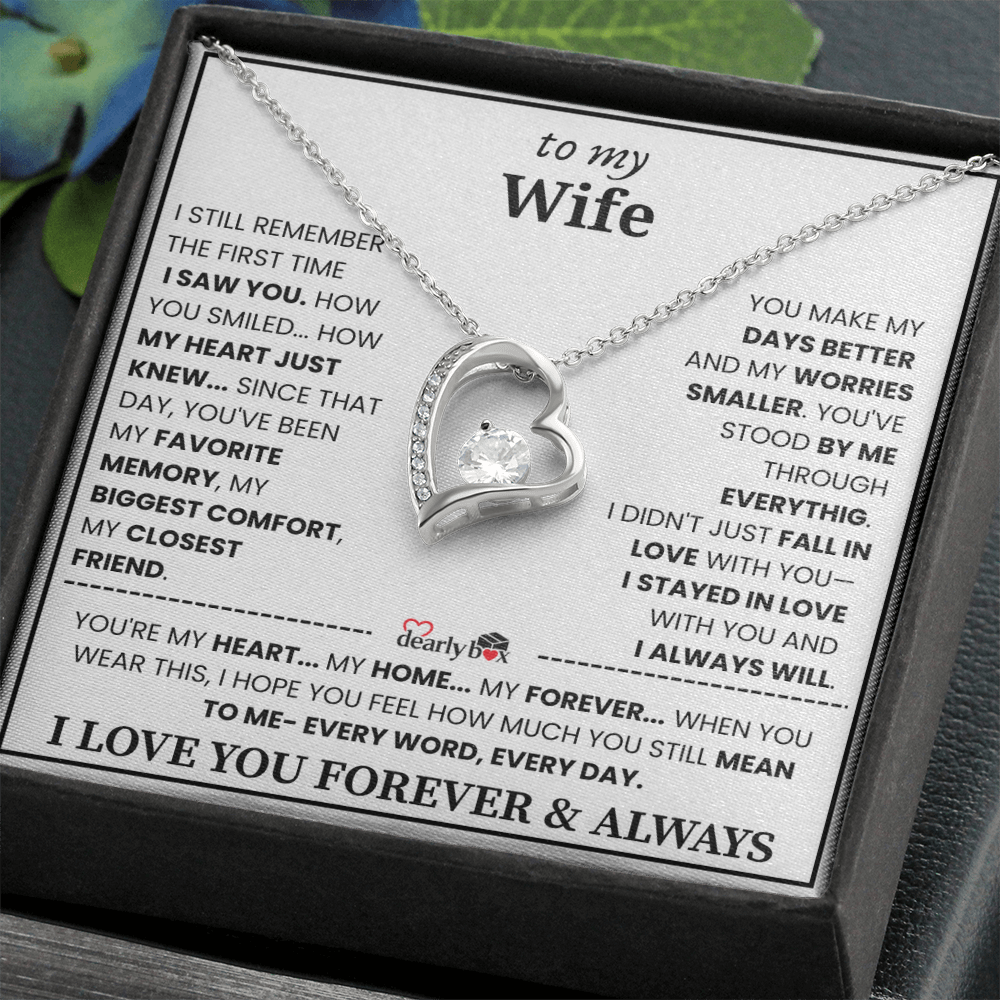{Almost Sold Out] To my Wife Forever & Always Love Necklace