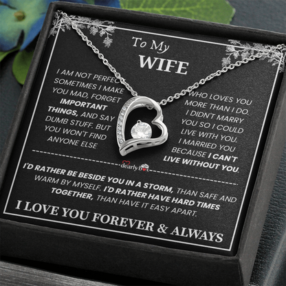 [Almost Sold Out] To My Wife - Love You Forever & Always Necklace