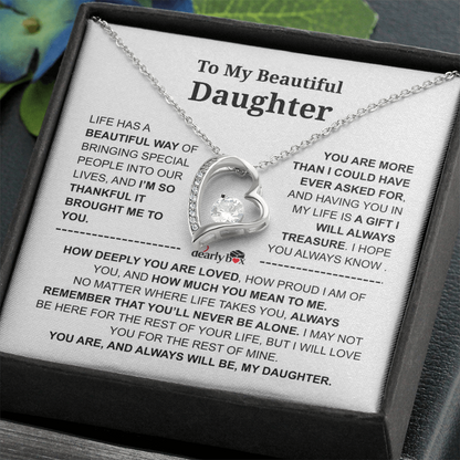 To My Daughter – Love You Forever Necklace