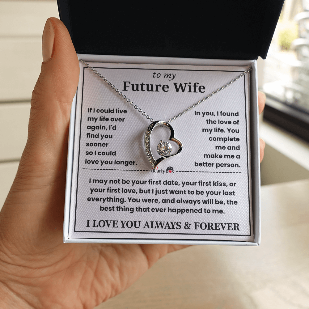 To My Future Wife Necklace - "You Complete Me" Forever Love Gift Set