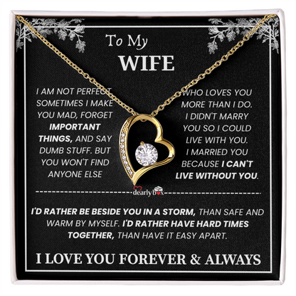 [Almost Sold Out] To My Wife - Love You Forever & Always Necklace