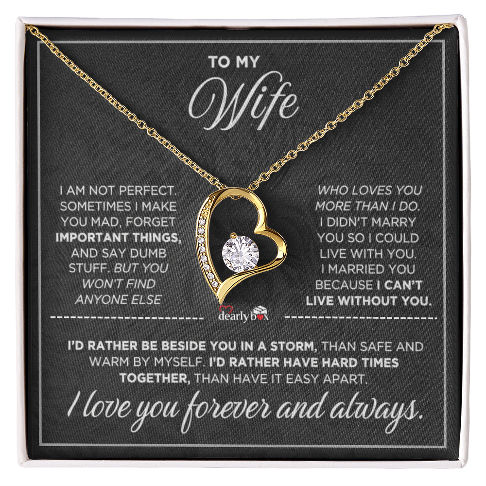 To My Wife - Love You Forever & Always Necklace