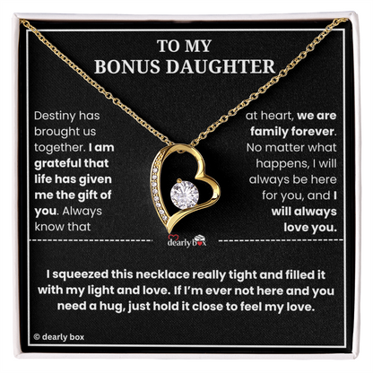To My Bonus Daughter - "My Light & Love" Necklace