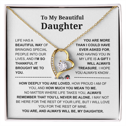 To My Daughter – Love You Forever Necklace
