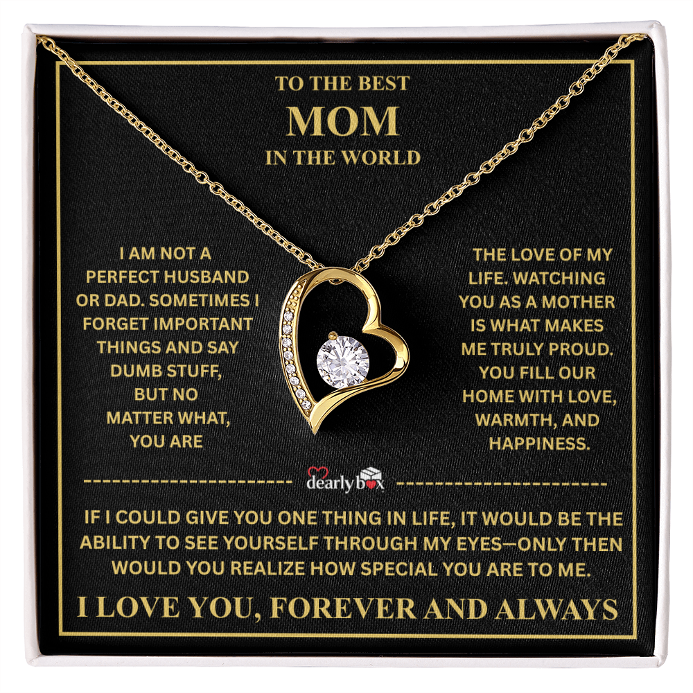 To The Best Mom - Forever Love Necklace