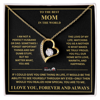 To The Best Mom - Forever Love Necklace