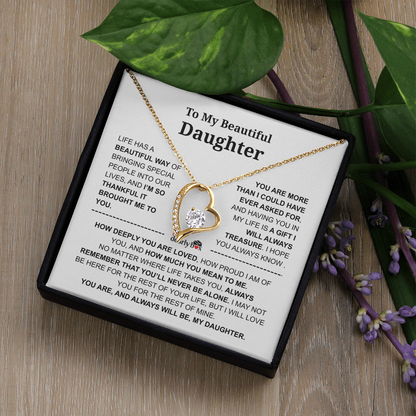 To My Daughter – Love You Forever Necklace