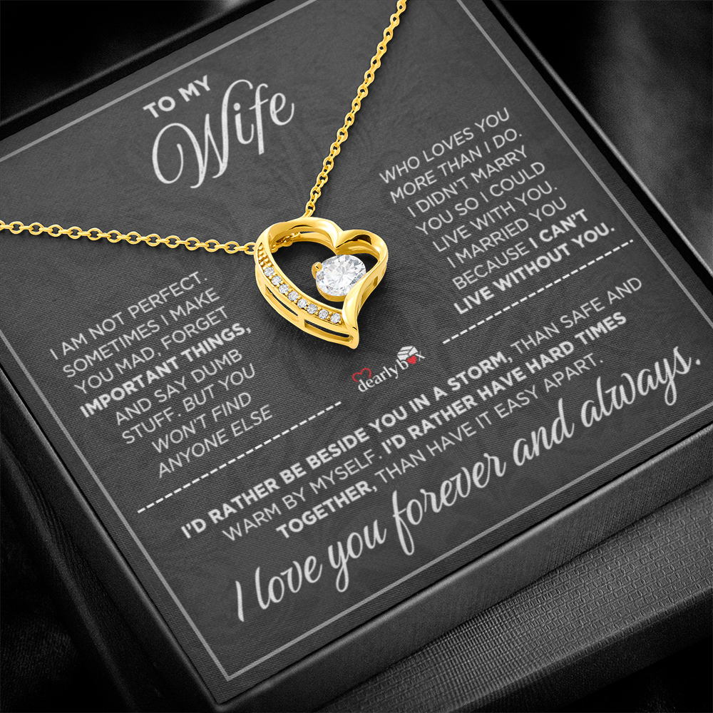 To My Wife - Love You Forever & Always Necklace