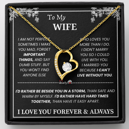 [Almost Sold Out] To My Wife - Love You Forever & Always Necklace
