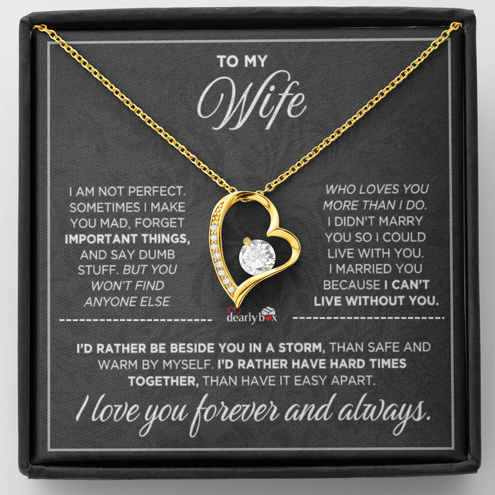 To My Wife - Love You Forever & Always Necklace