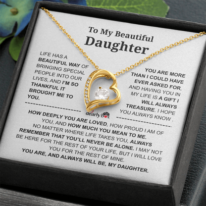 To My Daughter – Love You Forever Necklace
