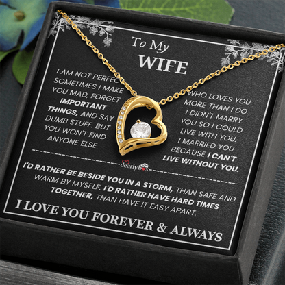 [Almost Sold Out] To My Wife - Love You Forever & Always Necklace