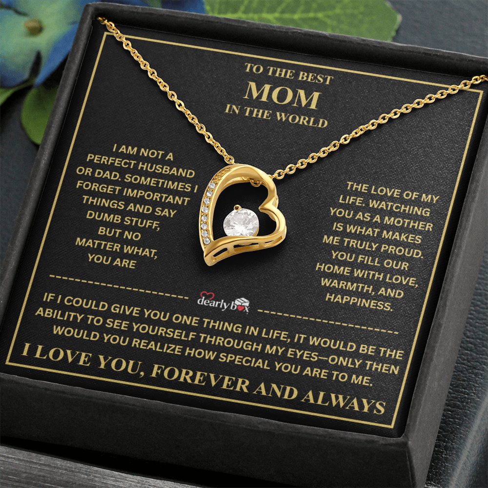 To The Best Mom - Forever Love Necklace