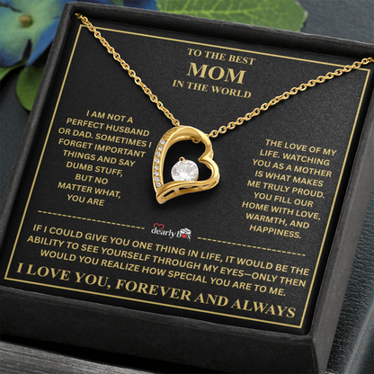 To The Best Mom - Forever Love Necklace