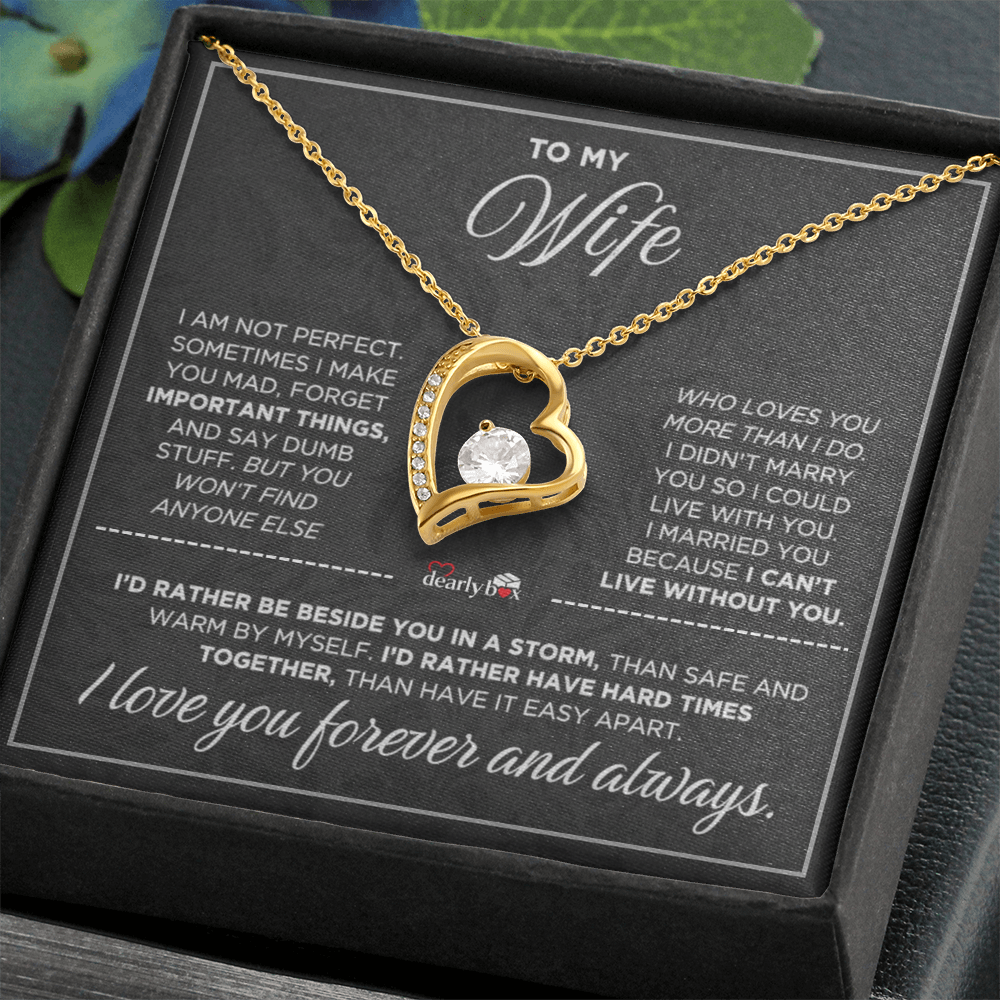 To My Wife - Love You Forever & Always Necklace