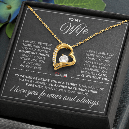 To My Wife - Love You Forever & Always Necklace