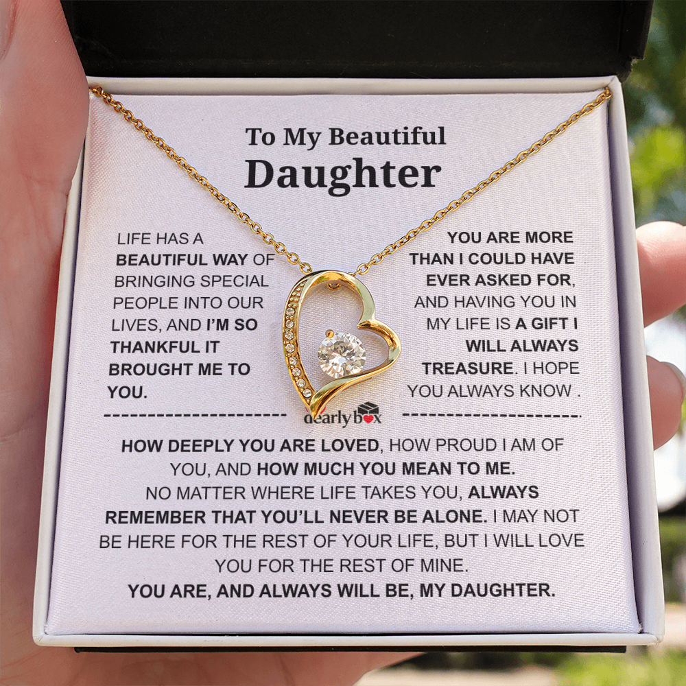 To My Daughter – Love You Forever Necklace