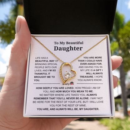 To My Daughter – Love You Forever Necklace