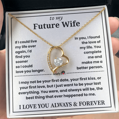 To My Future Wife Necklace - "You Complete Me" Forever Love Gift Set