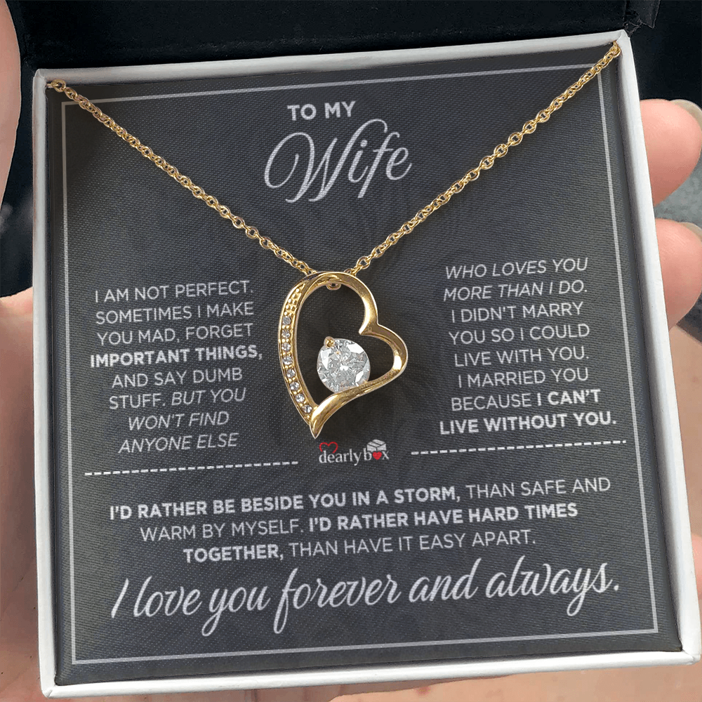 To My Wife - Love You Forever & Always Necklace