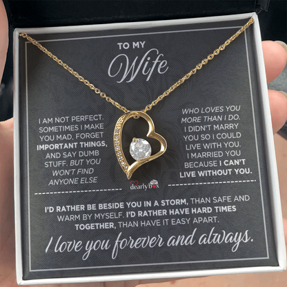 To My Wife - Love You Forever & Always Necklace