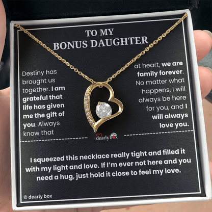 To My Bonus Daughter - "My Light & Love" Necklace