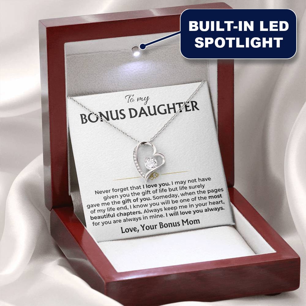 Bonus daughter gift set in mahogany LED presentation box