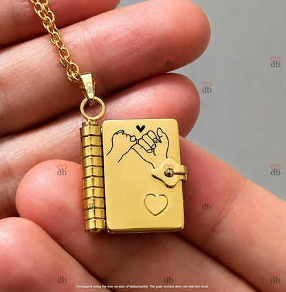 For Daughter - I'm Always With You Book Necklace