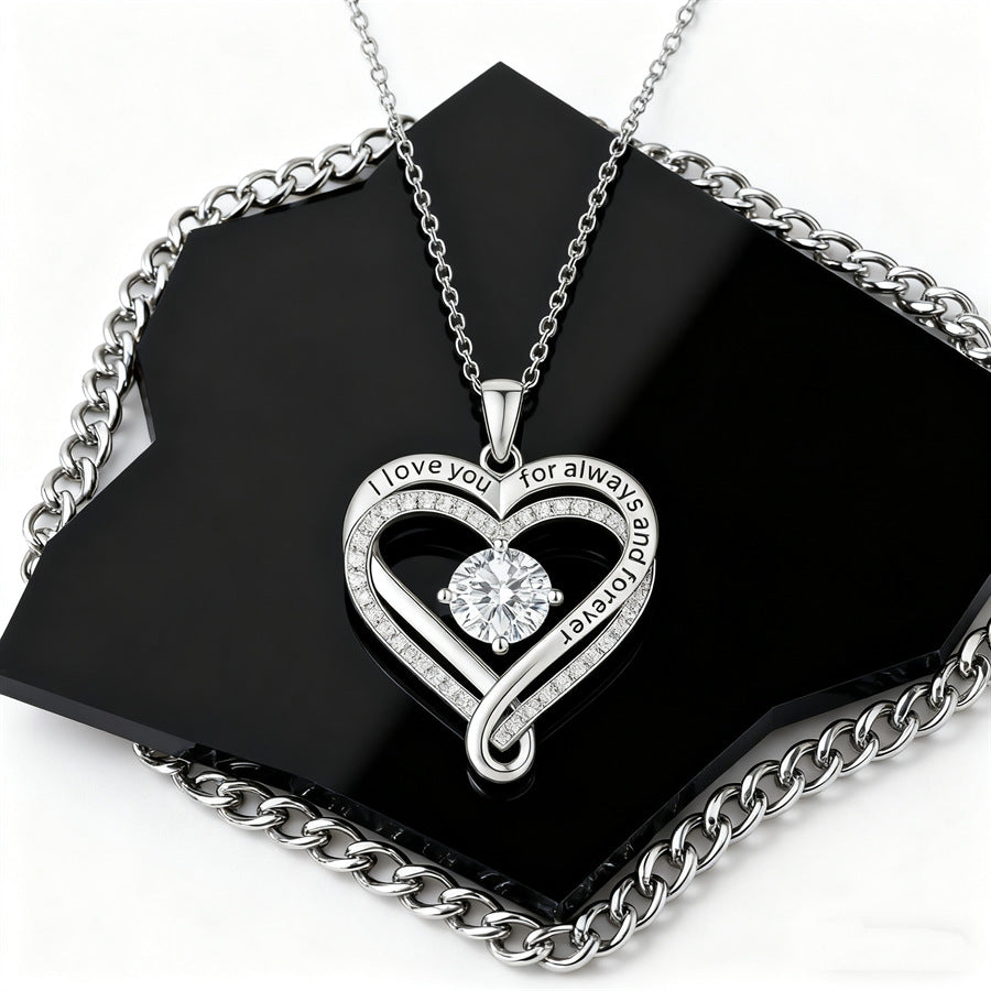 "To My Wife" Forever & Always Heart Necklace